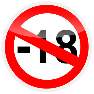 -18 sinal de proibi&ccedil;&atilde;o