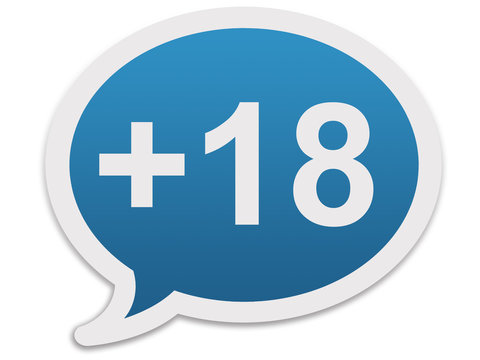 Bal&atilde;o de di&aacute;logo +18