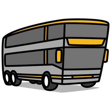 Cartoon Car 91 : Large Tourist Bus