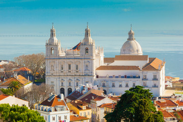 Fototapeta na wymiar Lizbona, widok z klasztoru S. Vicente de Fora