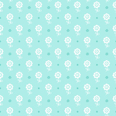 Seamless floral pattern. Flowers texture for kids.