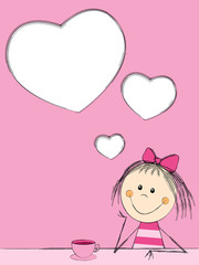 Obraz premium Girl in love