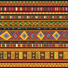 Wall murals Draw Ethnic Colorful Pattern Africa Art-Etnico Colori Arte Africa