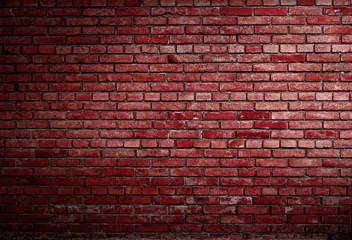 Fototapeta na wymiar czerwony mur z cegły