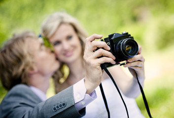 Beautiful wedding couple