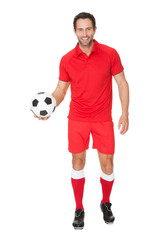 Portrait of soccer player