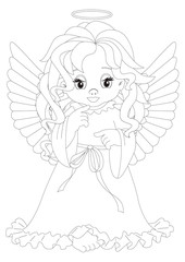 little angel Coloring page