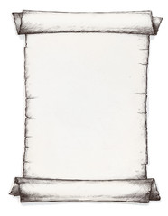 Scroll. Frame. 	 graphic arts