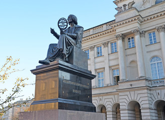 Statue of Copernicus - Warsaw Poland