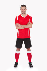 Portrait of professional soccer player
