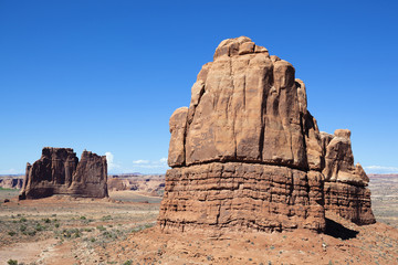 horizontal view of famous Red Rock