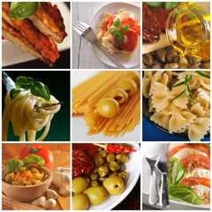 Włoska kuchnia - kolaż