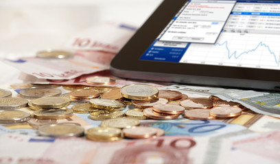 Aktienkurs auf Tabelt PC - Stock index on Tablet PC