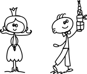 Набор из каракуля детей