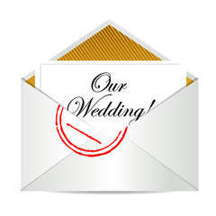 our wedding mail invite