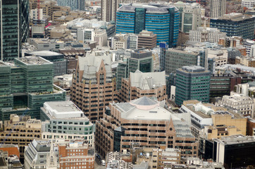 Fototapeta premium Aerial View, Minster Court, City of London