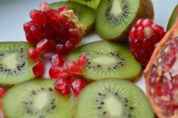 granat i kiwi