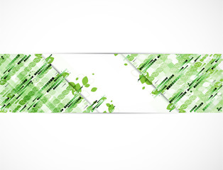 abstract ecology high computer technology business banner