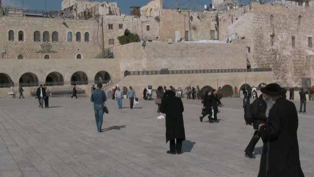 People near the Western Wall