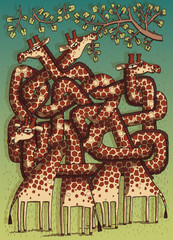 Giraffes Maze Game