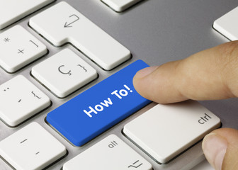 How To! keyboard key. Finger