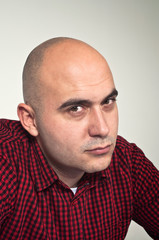 Obraz premium Bald man portrait