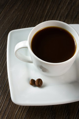 Cup full of coffee