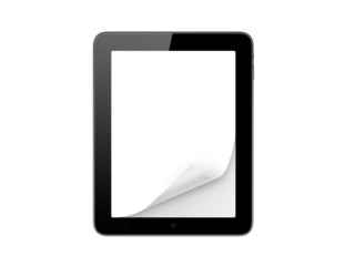 Tablet and Page Curl