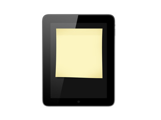 Tablet and Sticky Note