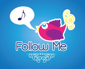 follow me and follow us