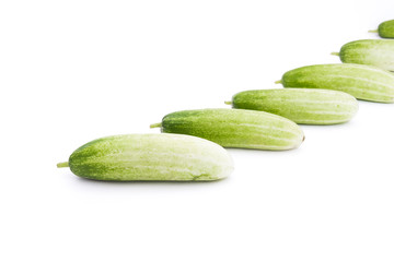 The green cucumbers
