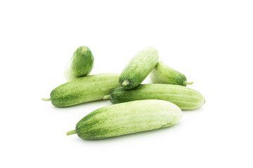 The green cucumbers