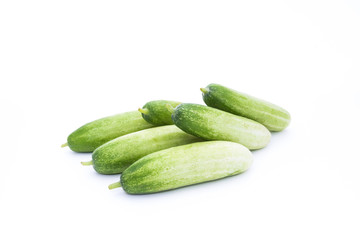 The green cucumbers