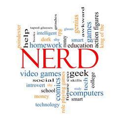 Nerd Word Cloud Concept
