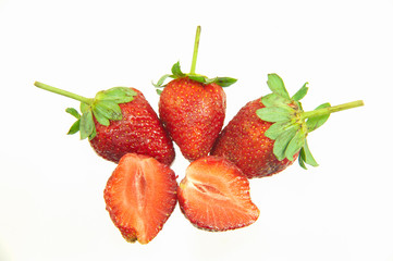 Strawberry on a white background