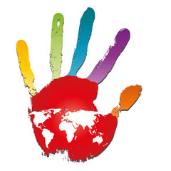 High resolution conceptual hand map