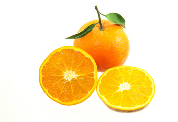 Orange on a white background