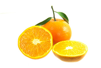 Orange on a white background