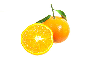 Orange on a white background