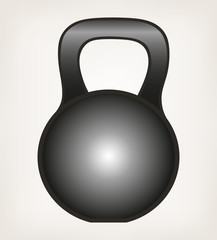 Dumbbell weight. Style vector