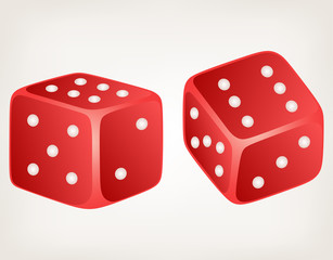 Two dices. Style vector