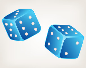 Two dices. Style vector