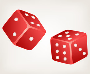Two dices. Style vector
