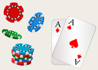 Gambling. Style vector