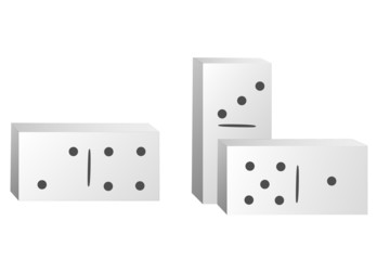 Dominoes. Style vector
