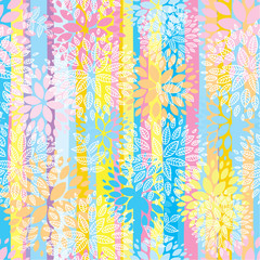 Colorful seamless flower pattern