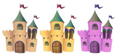 Fototapeta premium Three castles