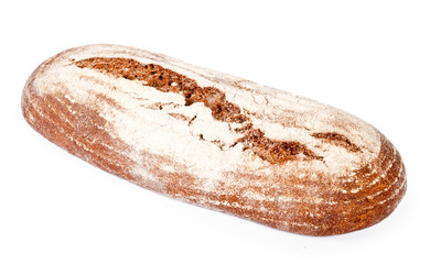 Fresh baked traditional bread and wheat