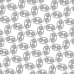 meander styled spiral seamless pattern