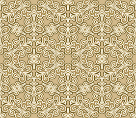 Abstract floral seamless pattern